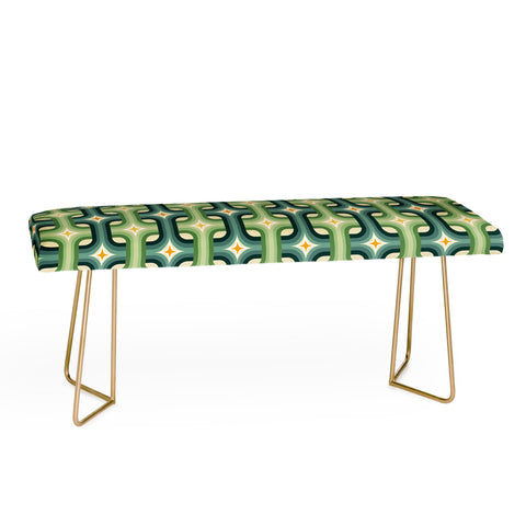 DESIGN dannick Retro chain pattern teal Bench