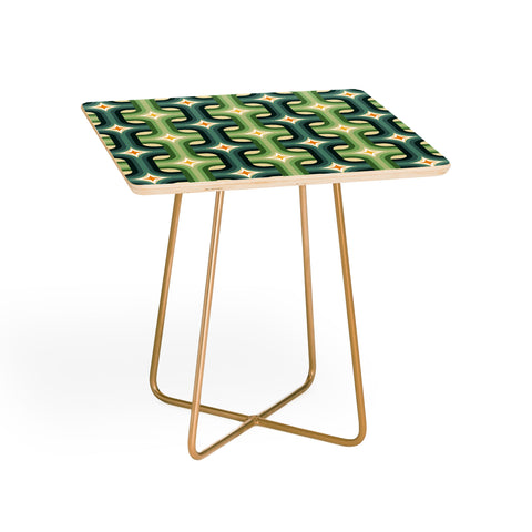 DESIGN d´annick Retro chain pattern teal Side Table