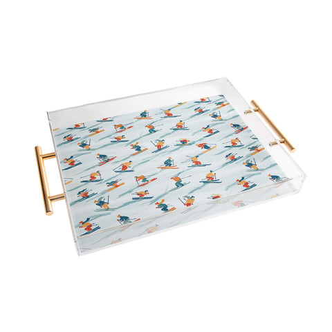 DESIGN dannick Retro Sportive Ski alpine light Acrylic Tray
