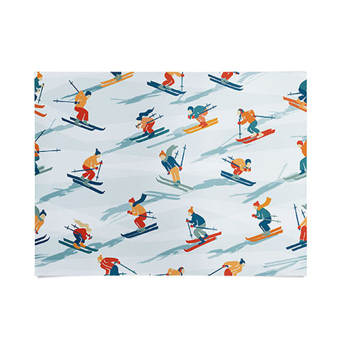 DESIGN dannick Retro Sportive Ski alpine light Poster