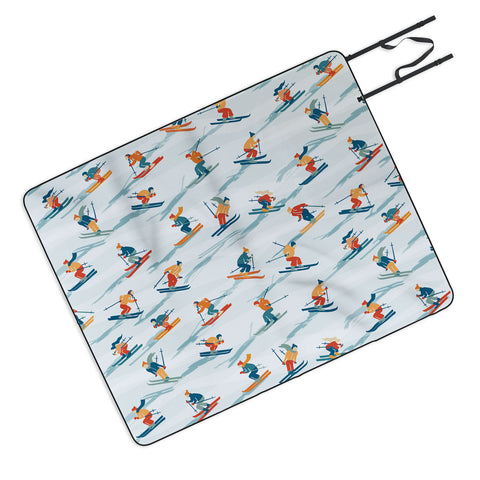 DESIGN dannick Retro Sportive Ski alpine light Picnic Blanket