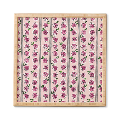 DESIGN d´annick romantic rose pattern sweet Framed Wall Art