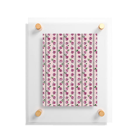 DESIGN d´annick romantic rose pattern sweet Floating Acrylic Print