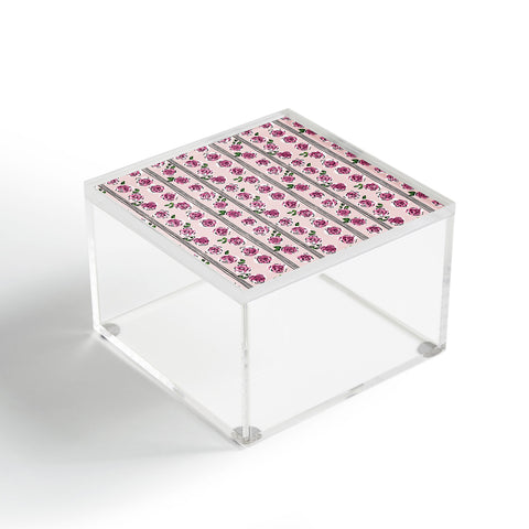 DESIGN d´annick romantic rose pattern sweet Acrylic Box