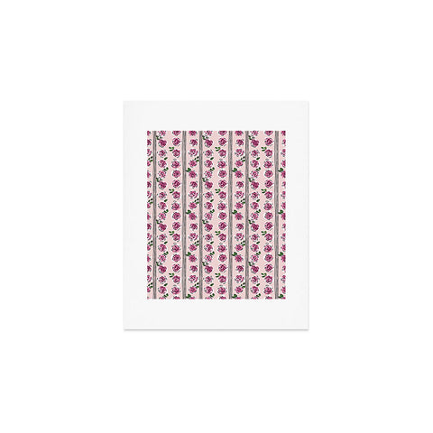 DESIGN dannick romantic rose pattern sweet Art Print