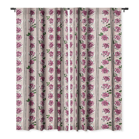 DESIGN dannick romantic rose pattern sweet Blackout Non Repeat