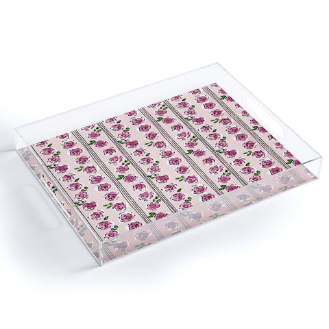 DESIGN d´annick romantic rose pattern sweet Acrylic Tray