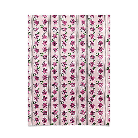 DESIGN dannick romantic rose pattern sweet Poster