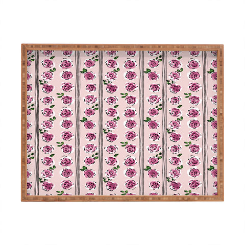 DESIGN d´annick romantic rose pattern sweet Rectangular Tray