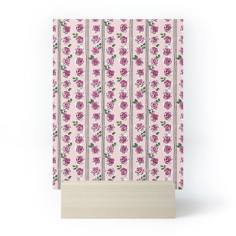 DESIGN d´annick romantic rose pattern sweet Mini Art Print