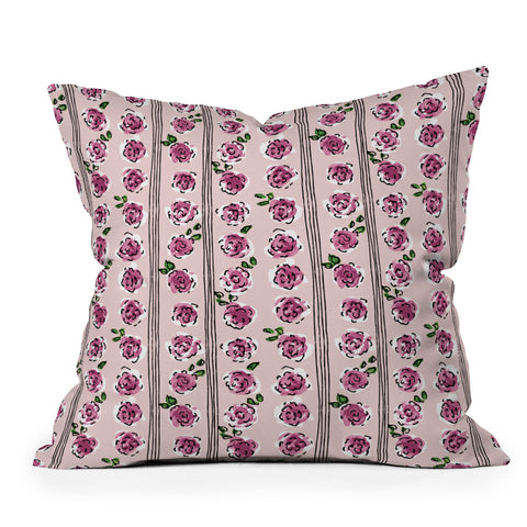 DESIGN dannick romantic rose pattern sweet Throw Pillow