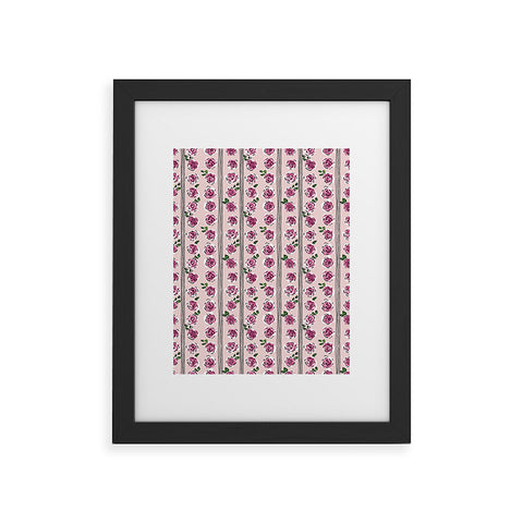 DESIGN dannick romantic rose pattern sweet Framed Art Print