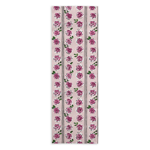 DESIGN dannick romantic rose pattern sweet Yoga Towel