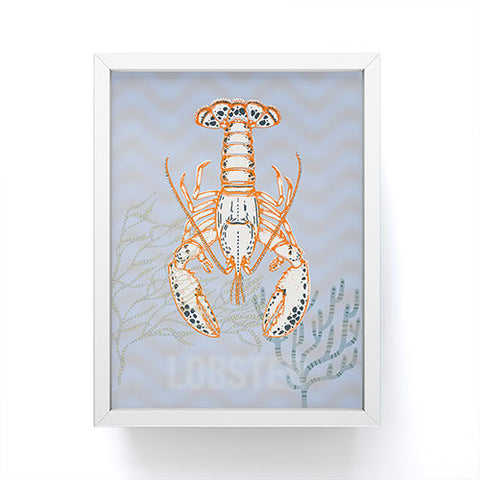 DESIGN d´annick Sea life lobster Neptunes joy Framed Mini Art Print