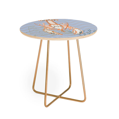 DESIGN d´annick Sea life lobster Neptunes joy Round Side Table