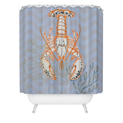 DESIGN dannick Sea life lobster Neptunes joy Shower Curtain