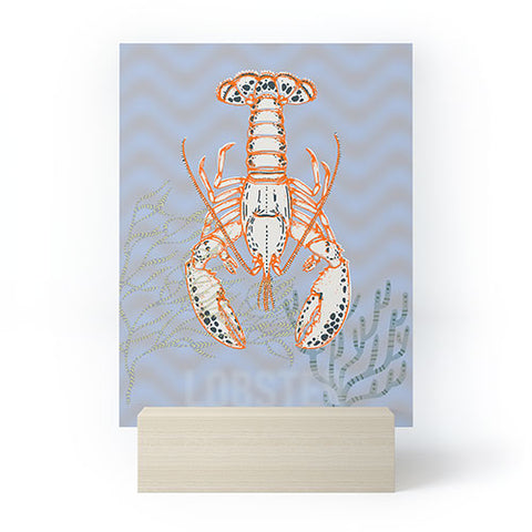 DESIGN d´annick Sea life lobster Neptunes joy Mini Art Print
