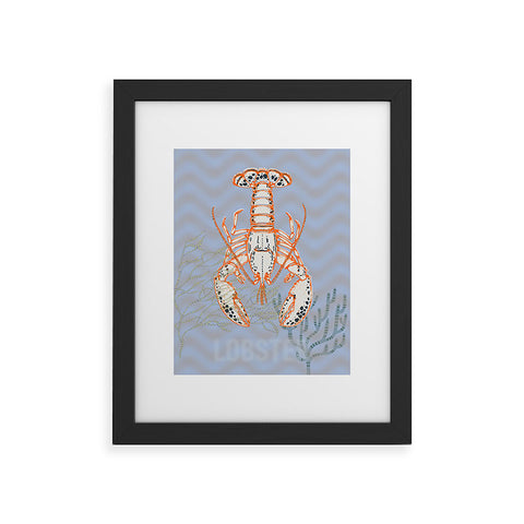 DESIGN d´annick Sea life lobster Neptunes joy Framed Art Print