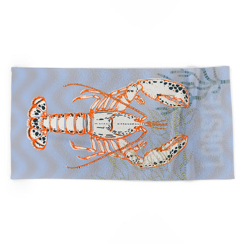 DESIGN dannick Sea life lobster Neptunes joy Beach Towel
