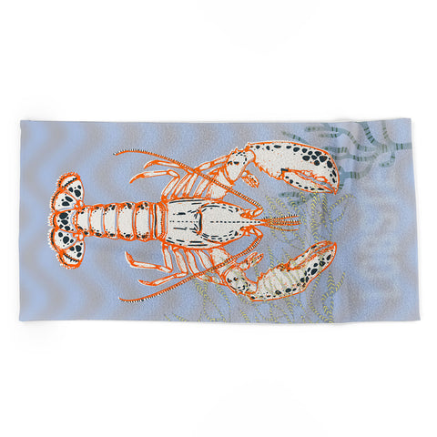 DESIGN d´annick Sea life lobster Neptunes joy Beach Towel