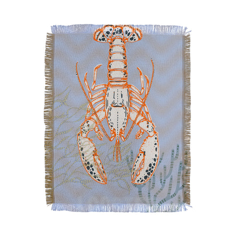 DESIGN dannick Sea life lobster Neptunes joy Throw Blanket