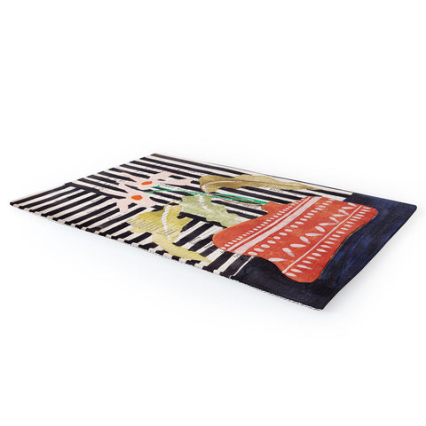 DESIGN dannick still life with a vase modern Area Rug