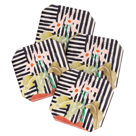 DESIGN dannick still life with a vase modern Coaster Set