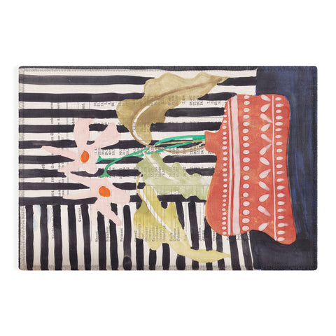 DESIGN dannick still life with a vase modern Outdoor Rug