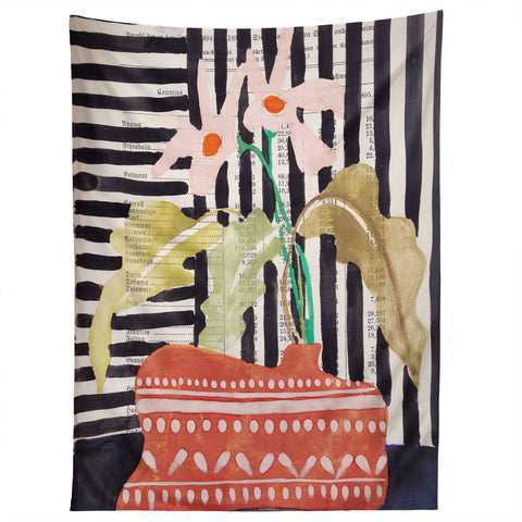 DESIGN d´annick still life with a vase modern Tapestry