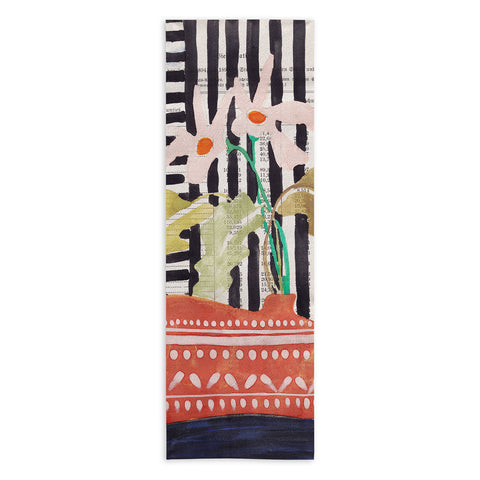 DESIGN dannick still life with a vase modern Yoga Towel