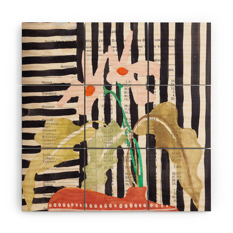 DESIGN dannick still life with a vase modern Wood Wall Mural