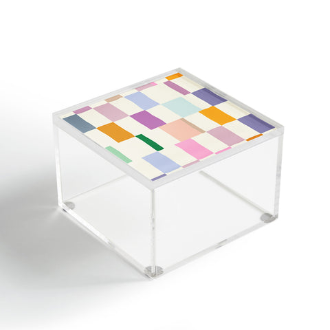 DESIGN dannick Summer check hand drawn Acrylic Box