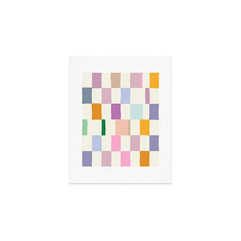 DESIGN dannick Summer check hand drawn Art Print