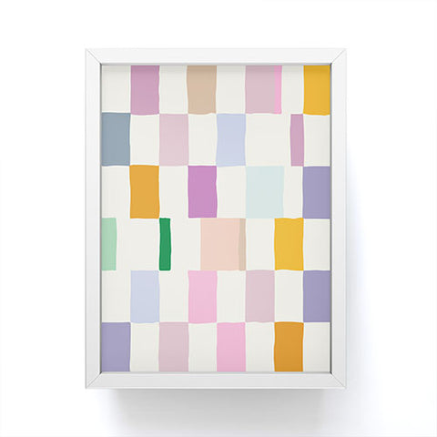 DESIGN dannick Summer check hand drawn Framed Mini Art Print