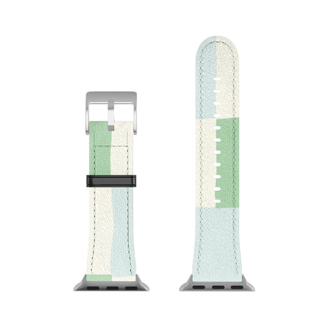 DESIGN dannick Summer check hand drawn mint Apple Watch Band