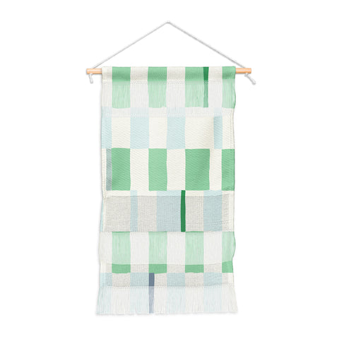 DESIGN dannick Summer check hand drawn mint Wall Hanging Portrait