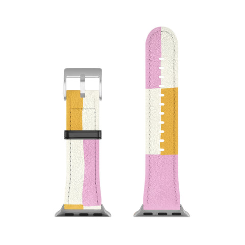 DESIGN dannick Summer check hand drawn orange Apple Watch Band