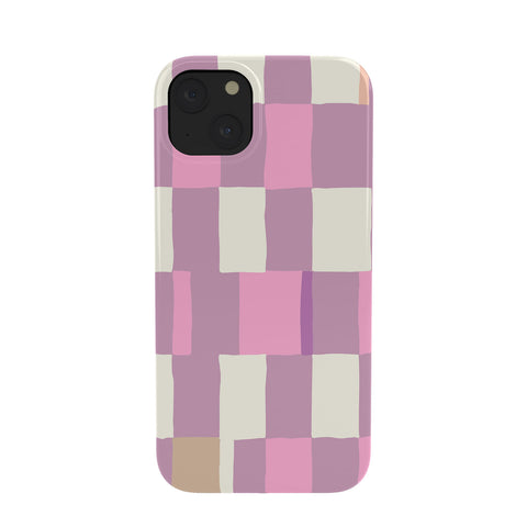 DESIGN dannick Summer check hand drawn purple Phone Case