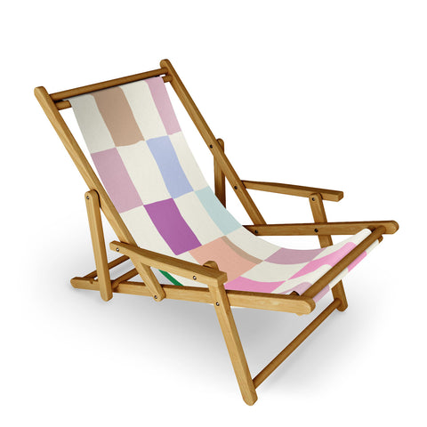 DESIGN d´annick Summer check hand drawn Sling Chair