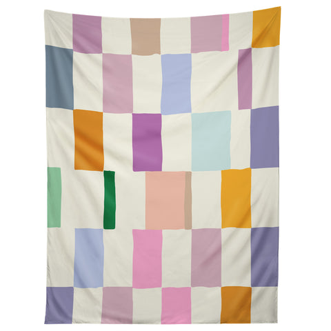 DESIGN d´annick Summer check hand drawn Tapestry