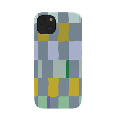 DESIGN dannick Summer check hand drawn teal Phone Case
