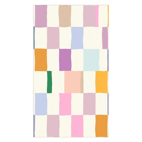 DESIGN dannick Summer check hand drawn Tablecloth