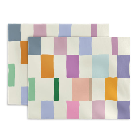 DESIGN dannick Summer check hand drawn Placemat