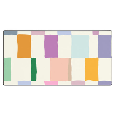 DESIGN dannick Summer check hand drawn Desk Mat