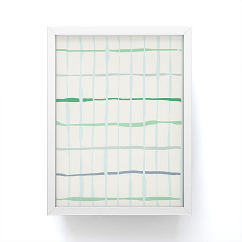 DESIGN d´annick Summer lines mint Framed Mini Art Print