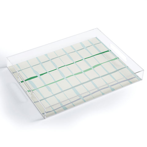 DESIGN d´annick Summer lines mint Acrylic Tray