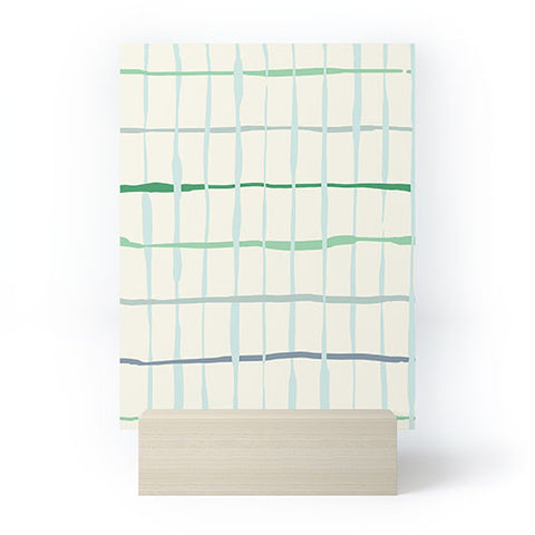 DESIGN dannick Summer lines mint Mini Art Print