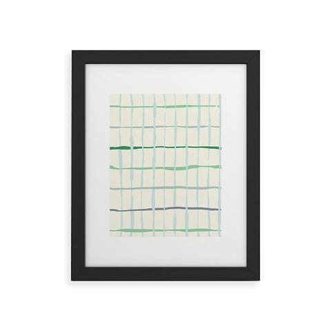 DESIGN d´annick Summer lines mint Framed Art Print