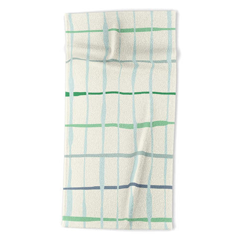 DESIGN dannick Summer lines mint Beach Towel