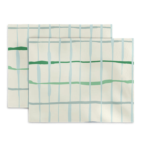 DESIGN dannick Summer lines mint Placemat